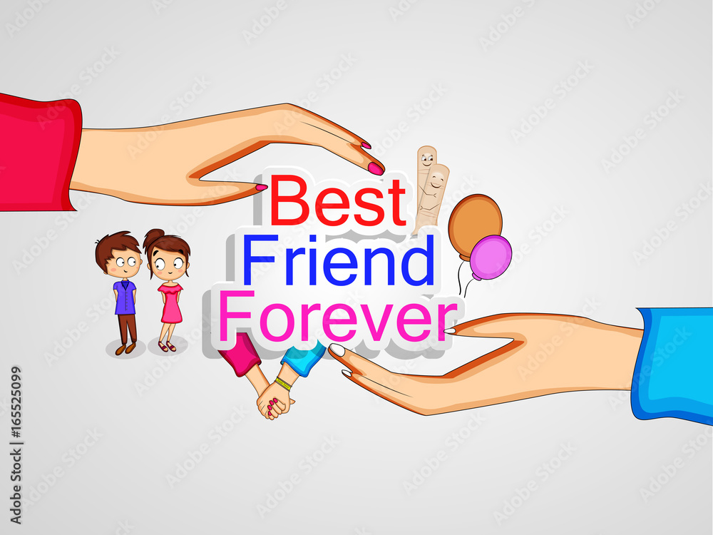 illustration of elements of friendship day background illustration of elements of friendship day background