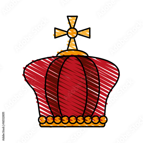 crown pope catholic emblem icon