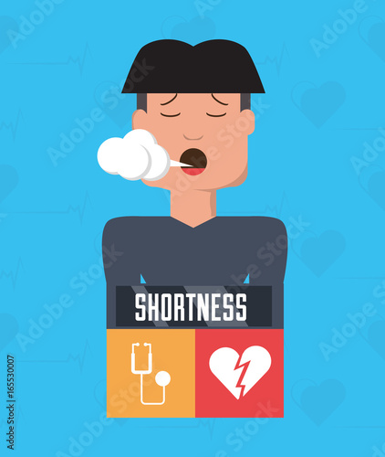 man with heart atack symptoms and condition