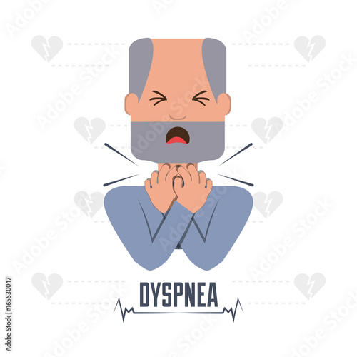 man with heart atack symptoms and condition