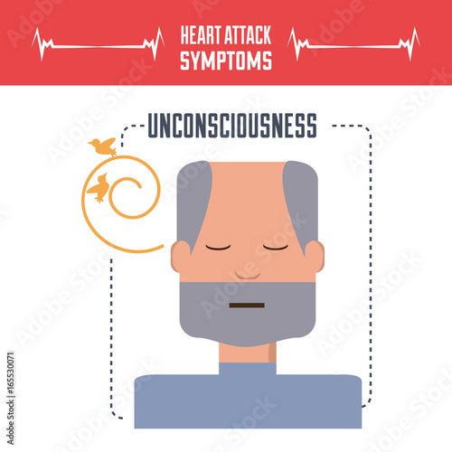 man with heart atack symptoms and condition