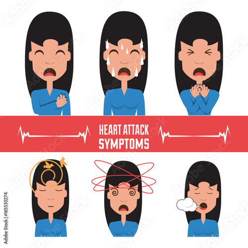 set woman heart attack symptoms