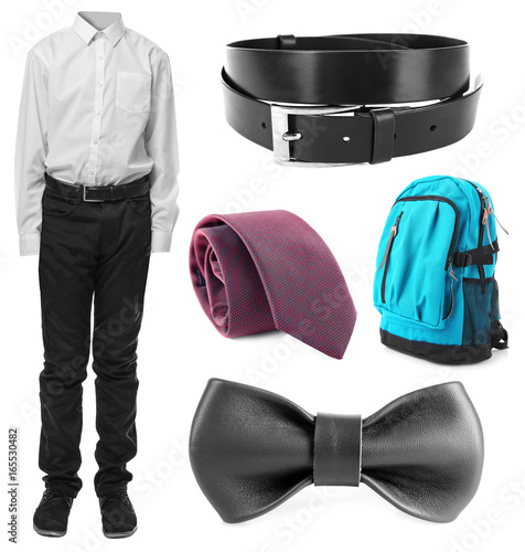 Set of school uniform with ...