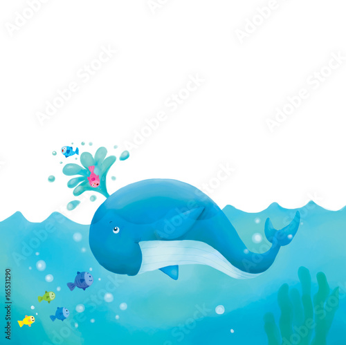 Cartoon Cute Whale