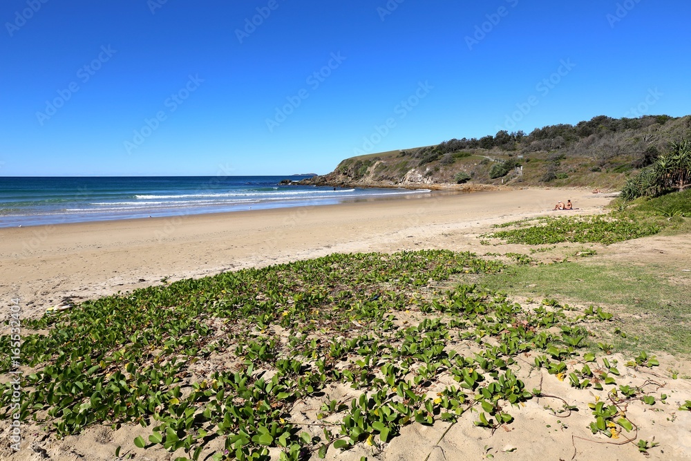 Beautiful beaches at Coffs Harbour on the mid north coast of New South Wales in Australia Beautiful beaches at Coffs Harbour on the mid north coast of New South Wales in Australia