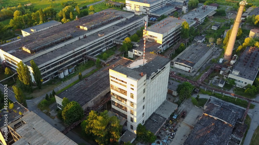 Old Industrial Factory Buildings