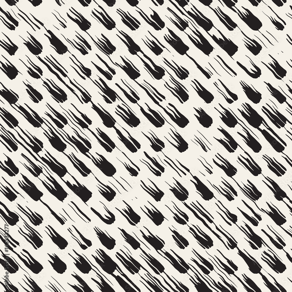 Vector seamless pattern with brush stripes and strokes. Black and white background with ink elements. Hand painted grunge texture. Vector seamless pattern with brush stripes and strokes. Black and white background with ink elements. Hand painted grunge texture.