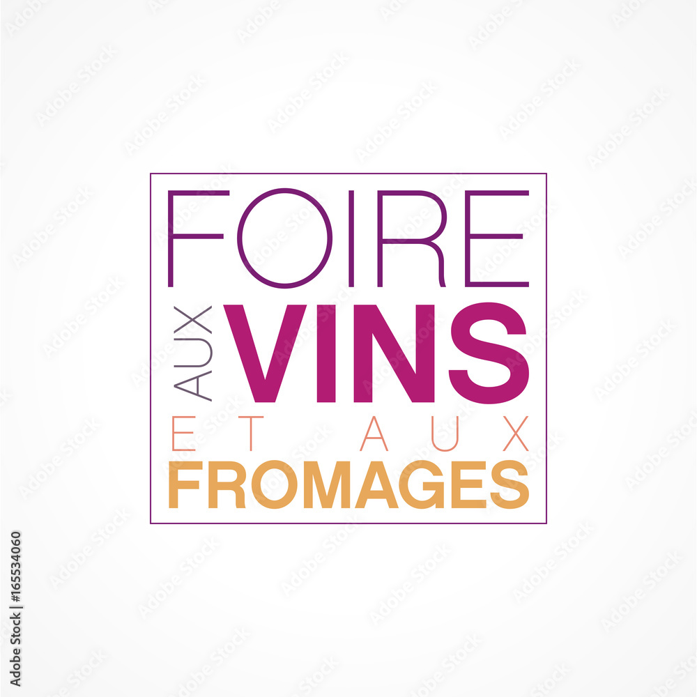 Fototapeta premium foire aux vins et aux fromages