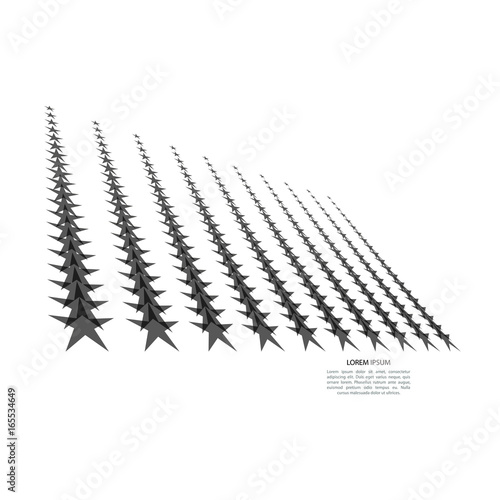 Abstract background pattern with stars. Vector illustration.