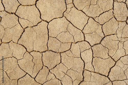 Barren earth. Dry cracked earth background. Cracked mud pattern. Soil In cracks.Creviced texture.Drought land. Environment drought