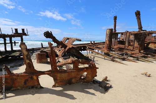 Shipwreck on Fraser Island in Queensland Australia