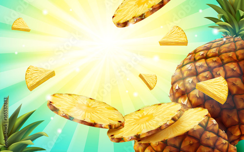 Pineapple background design