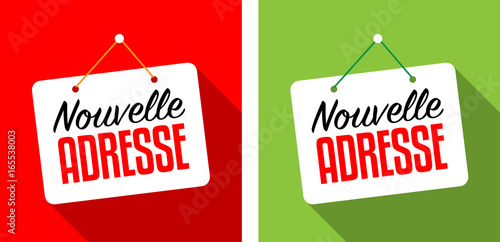 Nouvelle adresse