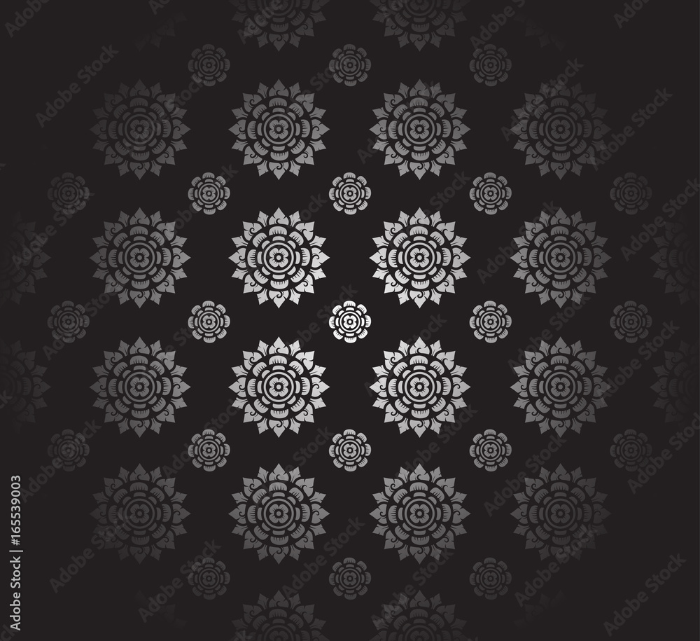 Thai Art Background pattern vector Thai Art Background pattern vector