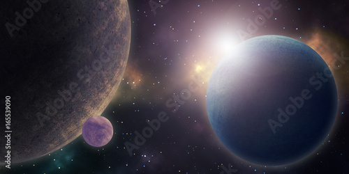 Fototapeta Naklejka Na Ścianę i Meble -  Space. Sci fi.