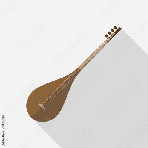 Saz flat icon.