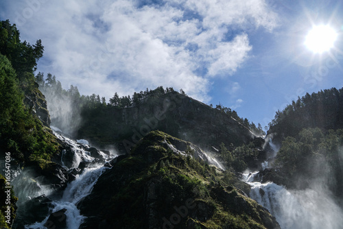 The Låtefossen Waterfall