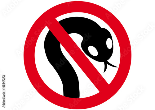 Schild Exotische Tiere verboten