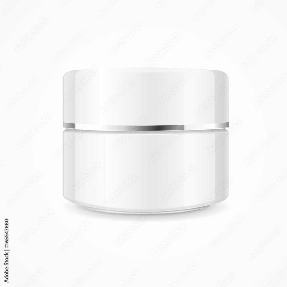 Realistic Cream Can Cosmetic Product. Vector Realistic Cream Can Cosmetic Product. Vector
