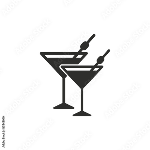 Cocktail vector icon.