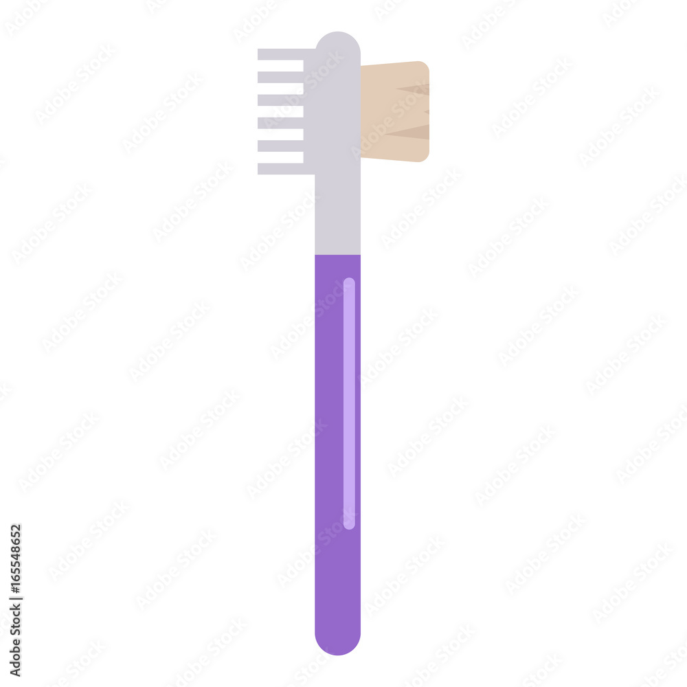 Make up eyelash & eyebrow comb with brush icon, vector illustration flat style design isolated on white. Colorful graphics Make up eyelash & eyebrow comb with brush icon, vector illustration flat style design isolated on white. Colorful graphics