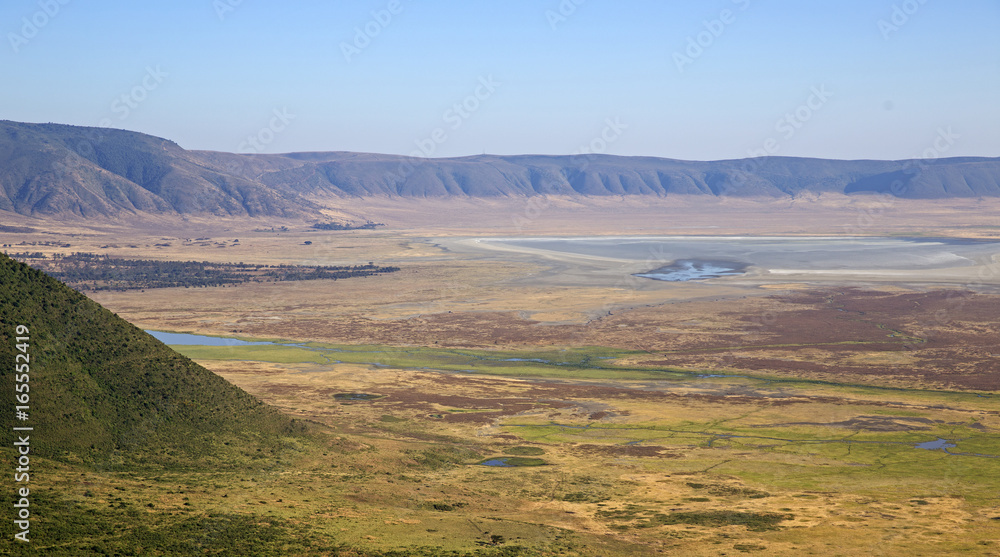 Landscape of Ngorongoro national park, Tanzania