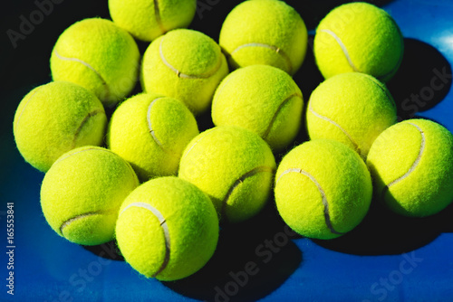 Tennis balls background © Olena Bloshchynska