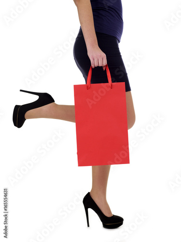 Girl with shopping bag