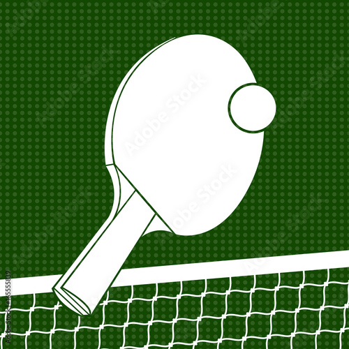 Flat ping pong background. Vector illustration