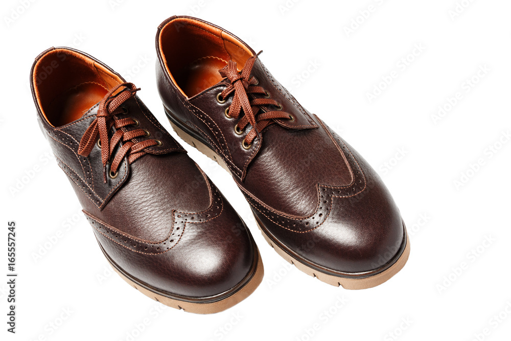 Fototapeta premium Classic men's shoes isolated on white background