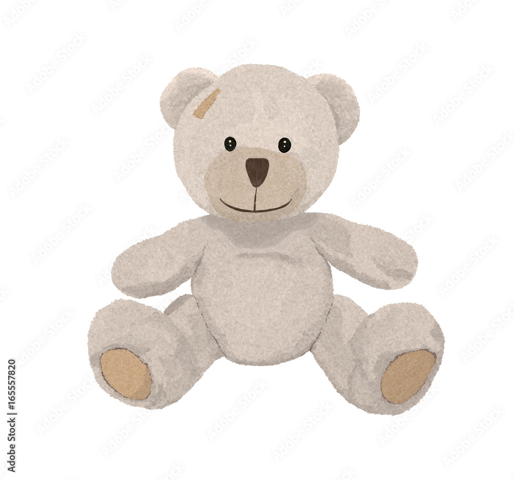 Obraz premium Teddy bear with patch