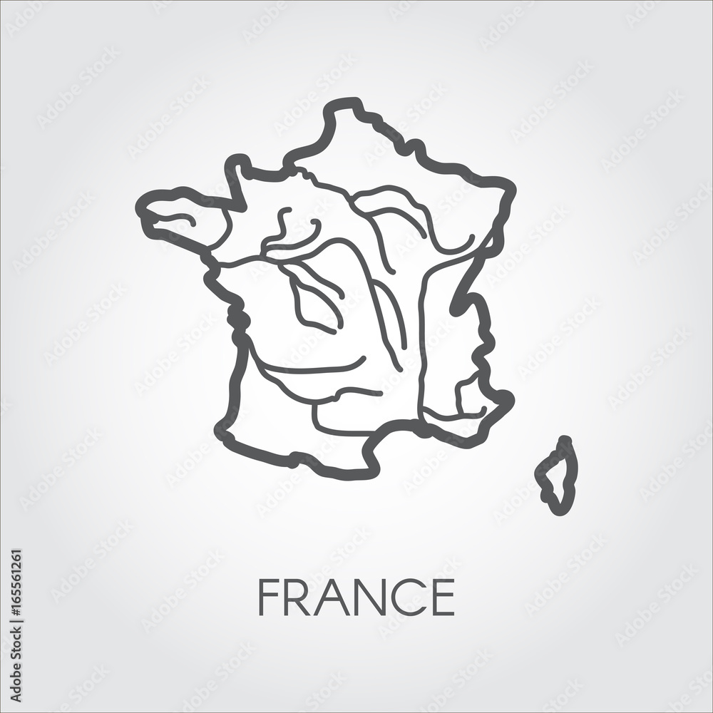 Blank Map of France  France Outline Map PDF