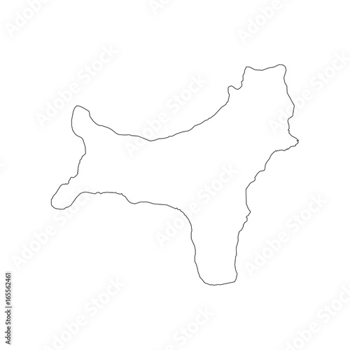 Christmas Island map outline