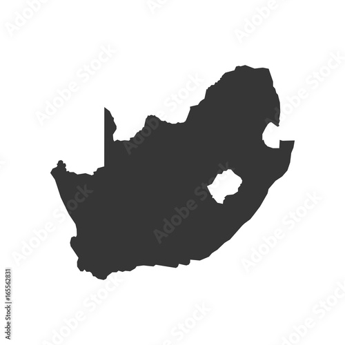 Fotografie, Obraz South Africa map outline