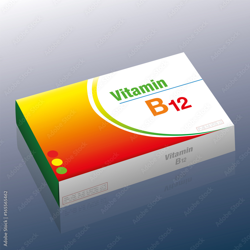 Vitamin B12 pills as a supplement to healthy diet and conscious