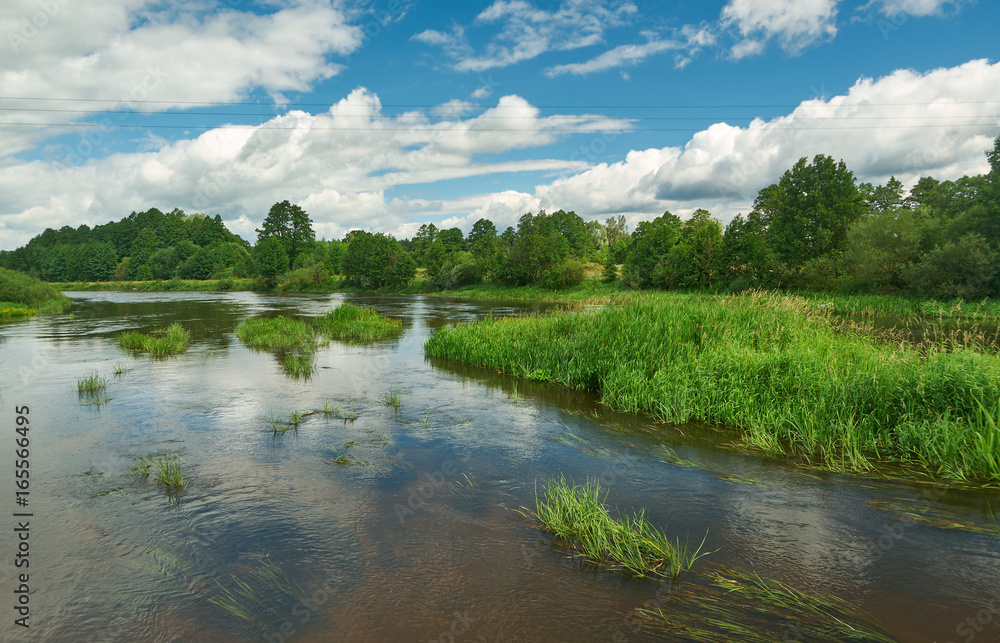 Obraz premium River Neman , Belarus.