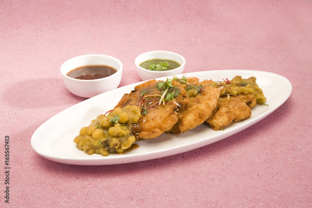 Aloo tikki or fried potato balls or chaat Aloo tikki or fried potato balls or chaat