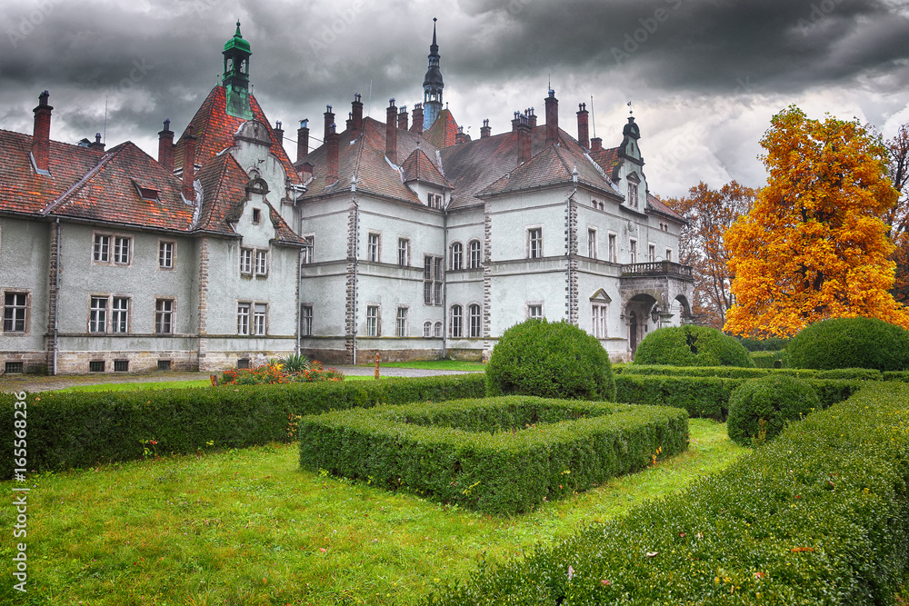 ancient castle in autumn