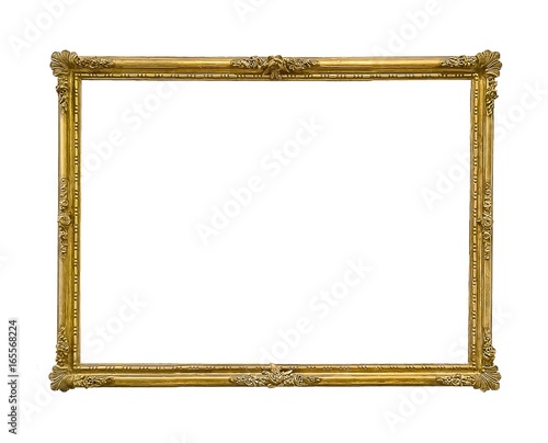 Golden frame for paintings, mirrors or photos