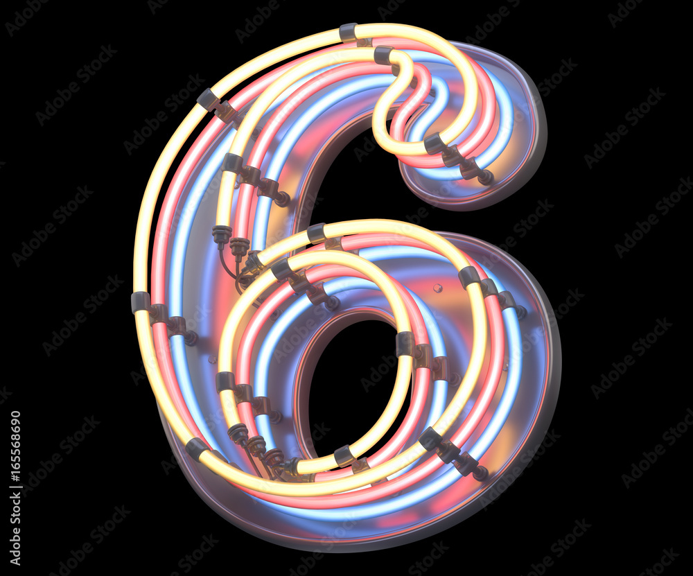 Neon colorful font Neon colorful font