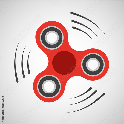 Rotating red spinner 