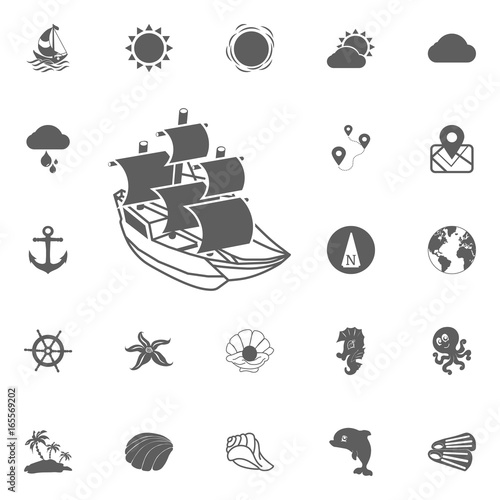 boat Icon Vecto