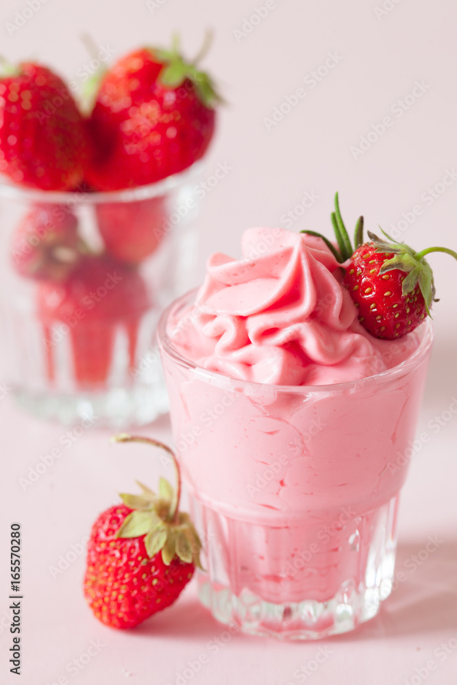 Soft homemade whipped berry ice cream Soft homemade whipped berry ice cream