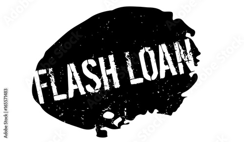 Flash Loan rubber stamp. Grunge design with dust scratches. Effects can be easily removed for a clean, crisp look. Color is easily changed.