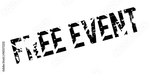 Free Event rubber stamp. Grunge design with dust scratches. Effects can be easily removed for a clean, crisp look. Color is easily changed.