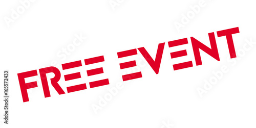 Free Event rubber stamp. Grunge design with dust scratches. Effects can be easily removed for a clean, crisp look. Color is easily changed.