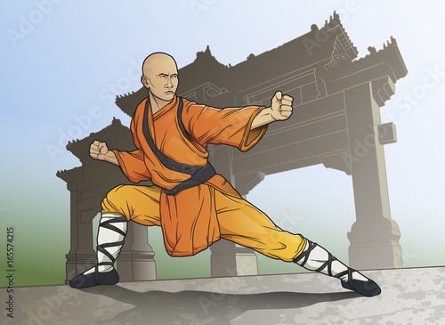 shaolin monk landscape