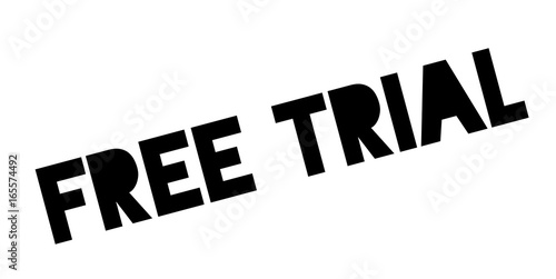 Free Trial rubber stamp. Grunge design with dust scratches. Effects can be easily removed for a clean, crisp look. Color is easily changed.