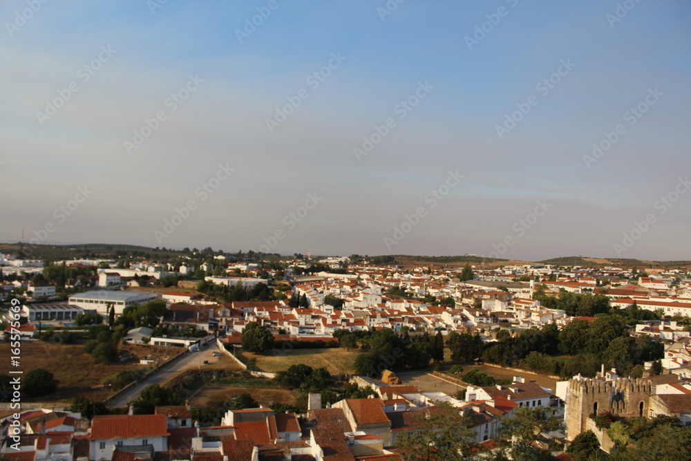 panorama castel estremoz portugal