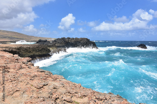 Rock Cliffs By Andicuri Beach in Aruba photo